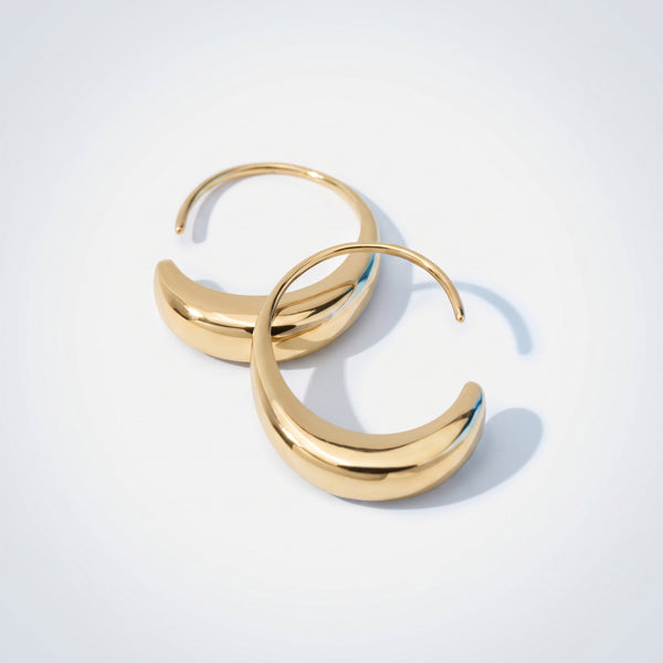 Orecchini Ovali Infinity Oro 18K