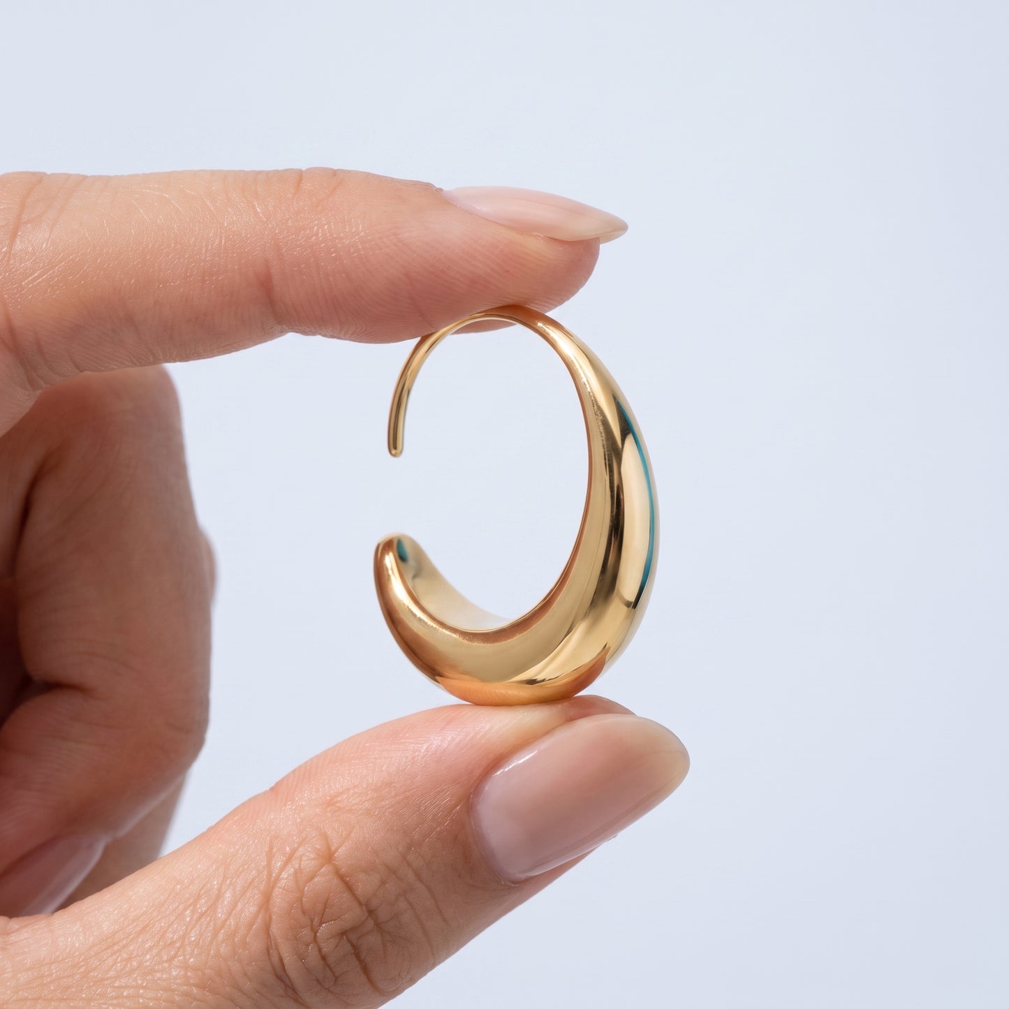 Orecchini Ovali Infinity Oro 18K