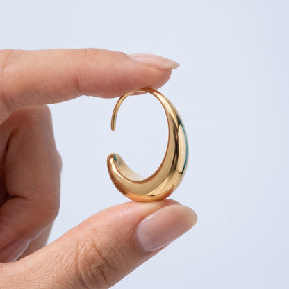 Orecchini Ovali Infinity Oro 18K