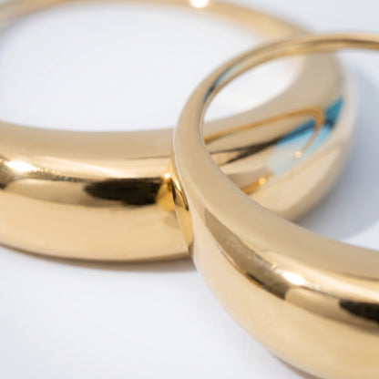 Orecchini Ovali Infinity Oro 18K