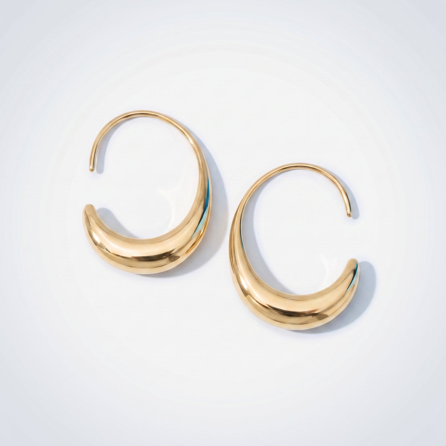 Orecchini Ovali Infinity Oro 18K