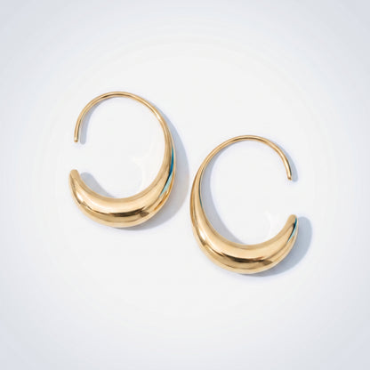 Orecchini Ovali Infinity Oro 18K
