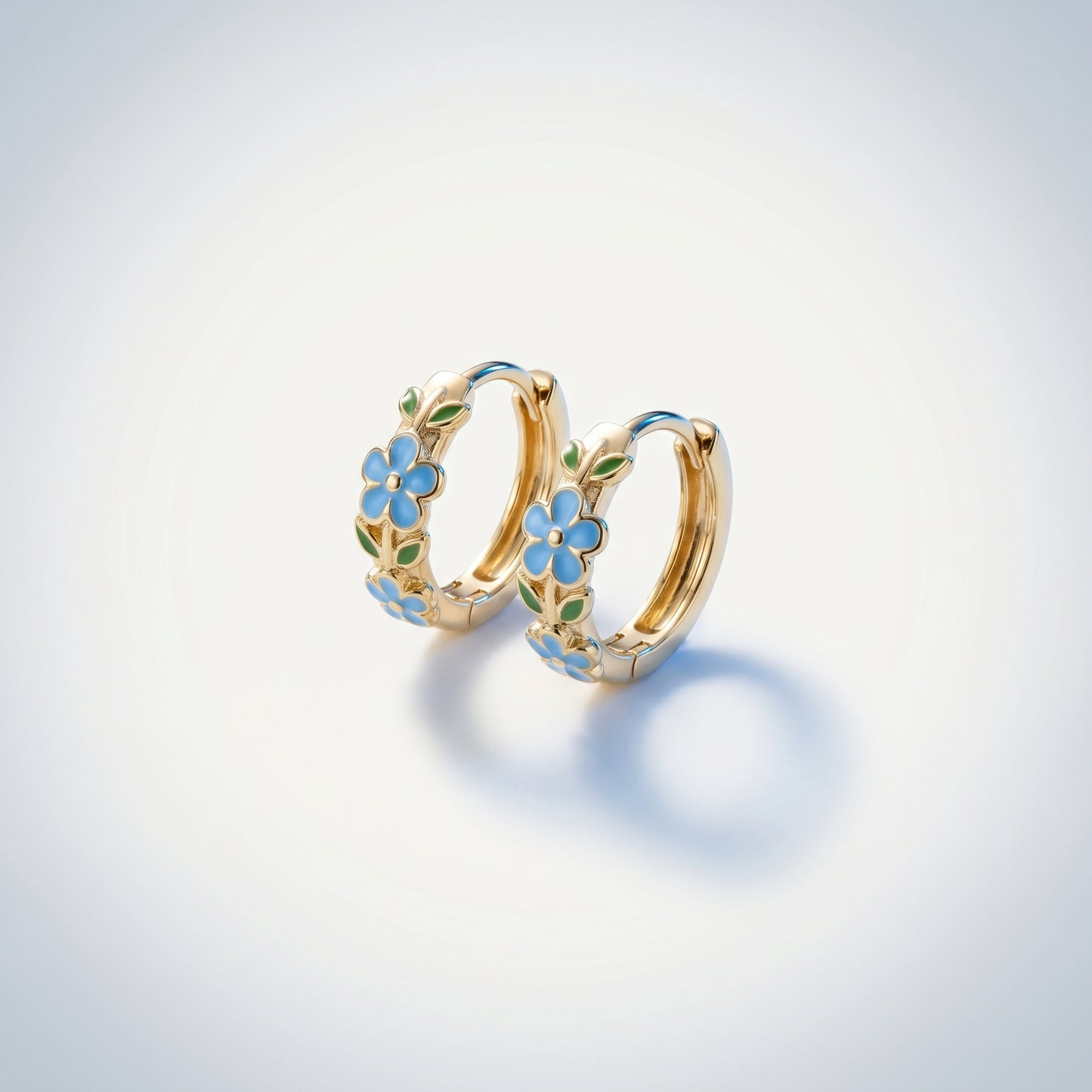 Orecchini Cerchio Fiore Oro 18K — 01-master-hero