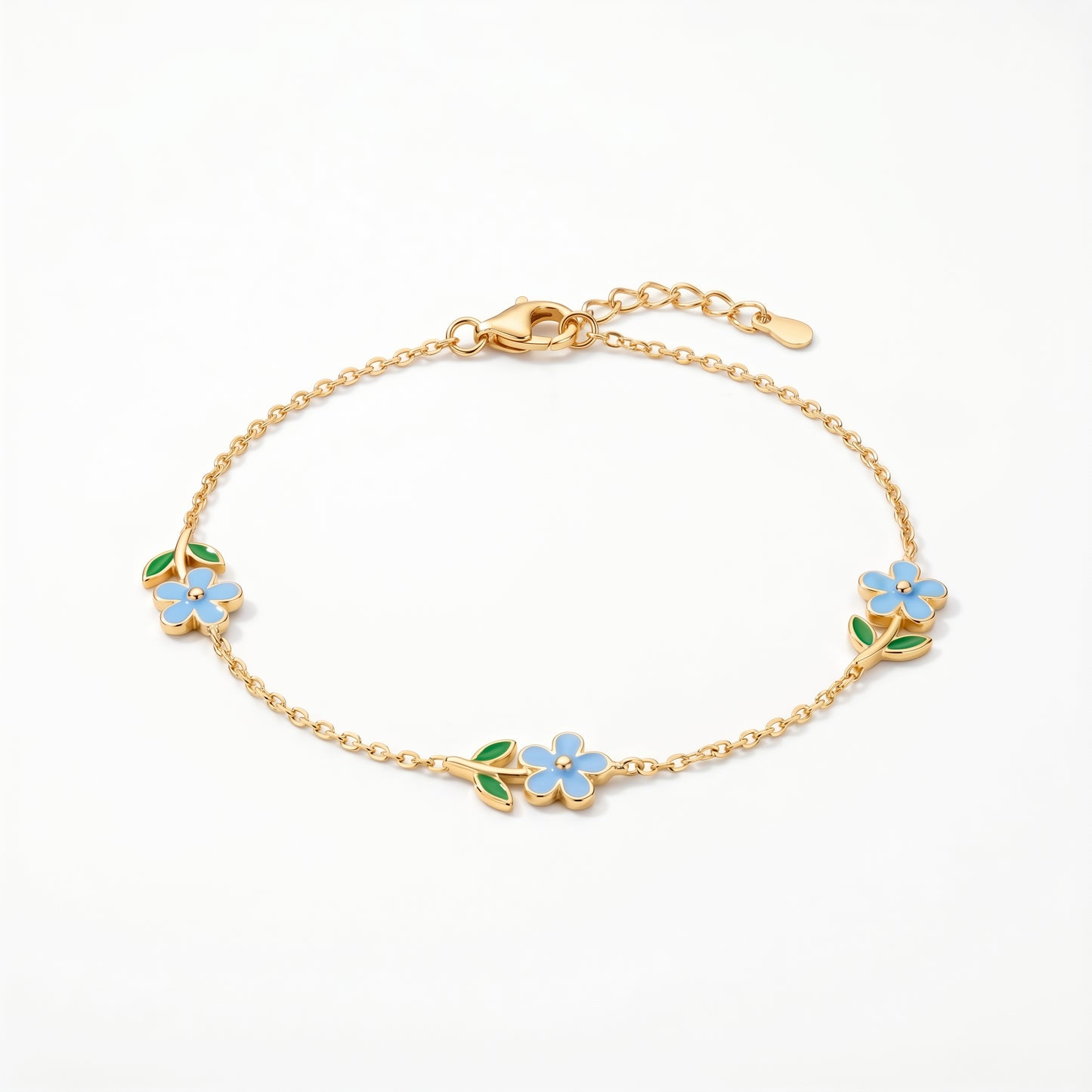 Bracciale Cerchio Fiore Oro 18K — 06-multi-angle-topdown