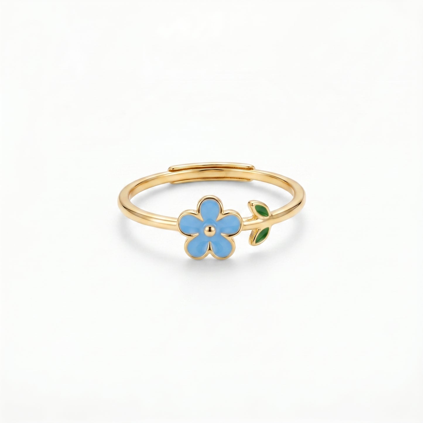 Anello Fiore Oro 18K Regolabile — 06-multi-angle-topdown