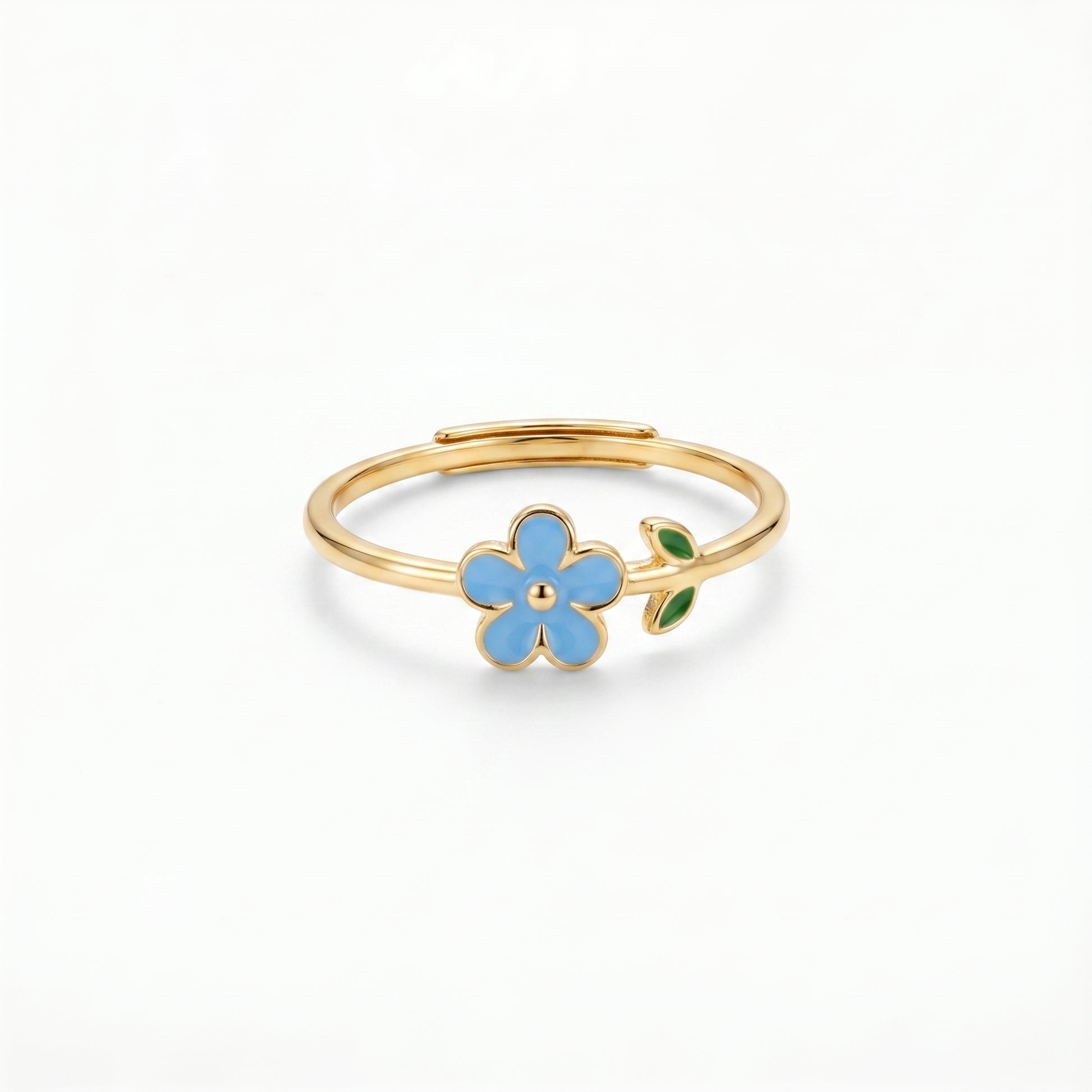 Anello Fiore Oro 18K Regolabile — 06-multi-angle-topdown