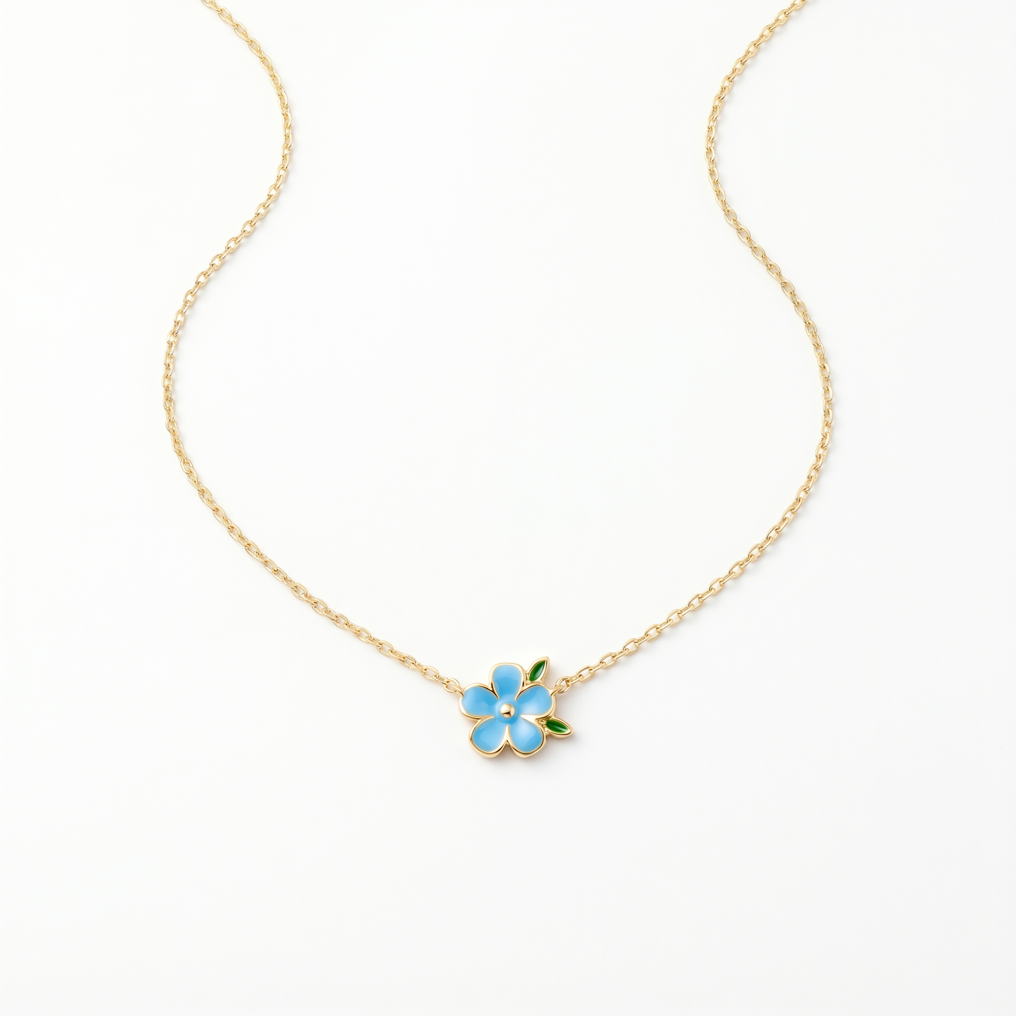 Collana Cerchio Fiore Oro 18K — 06-multi-angle-topdown