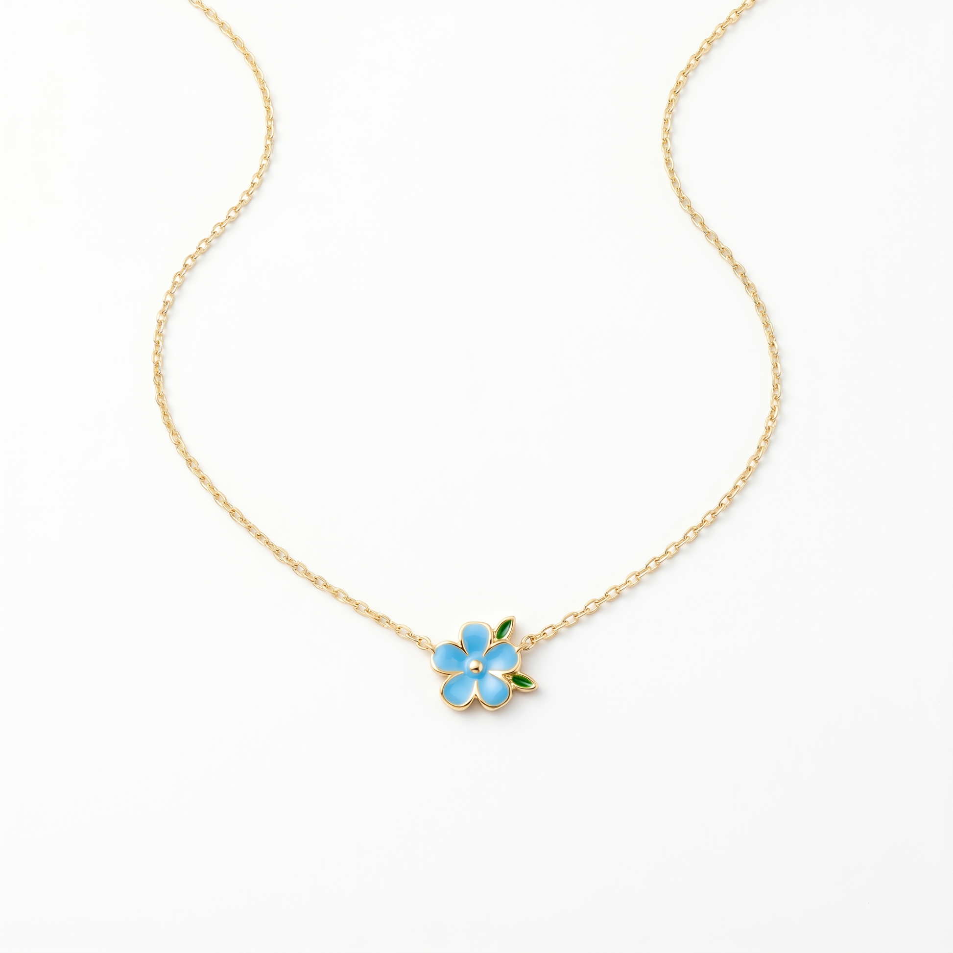 Collana Cerchio Fiore Oro 18K — 06-multi-angle-topdown