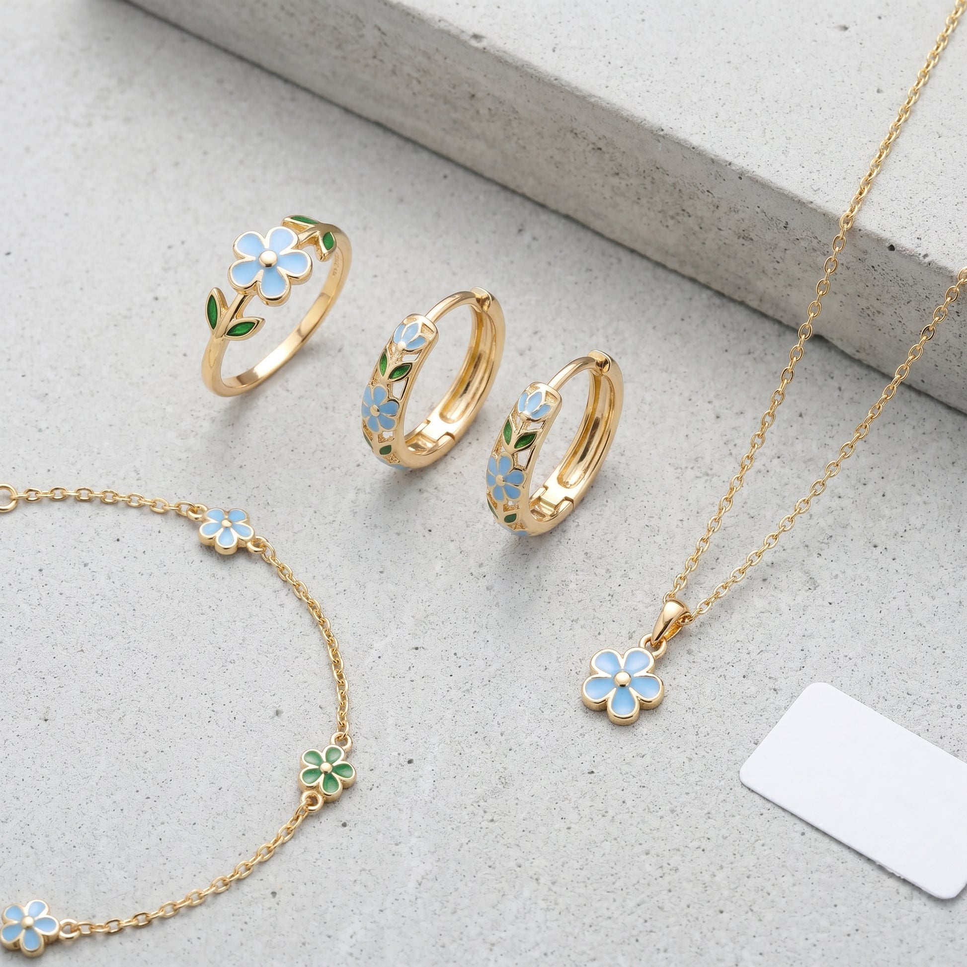 Orecchini Cerchio Fiore Oro 18K — 07-stack-styled