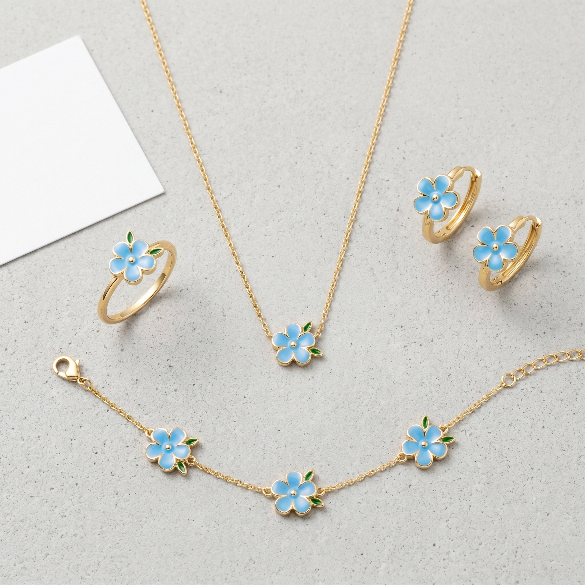 Collana Cerchio Fiore Oro 18K — 07-stack-styled