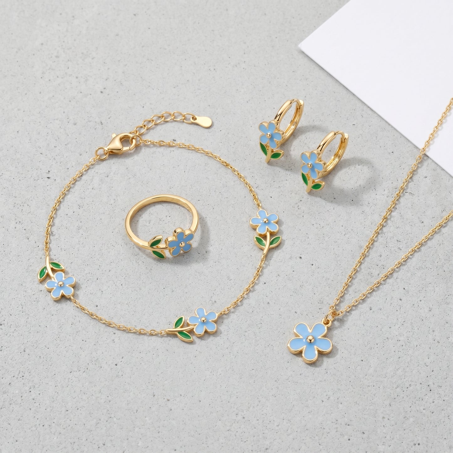 Bracciale Cerchio Fiore Oro 18K — 07-stack-styled
