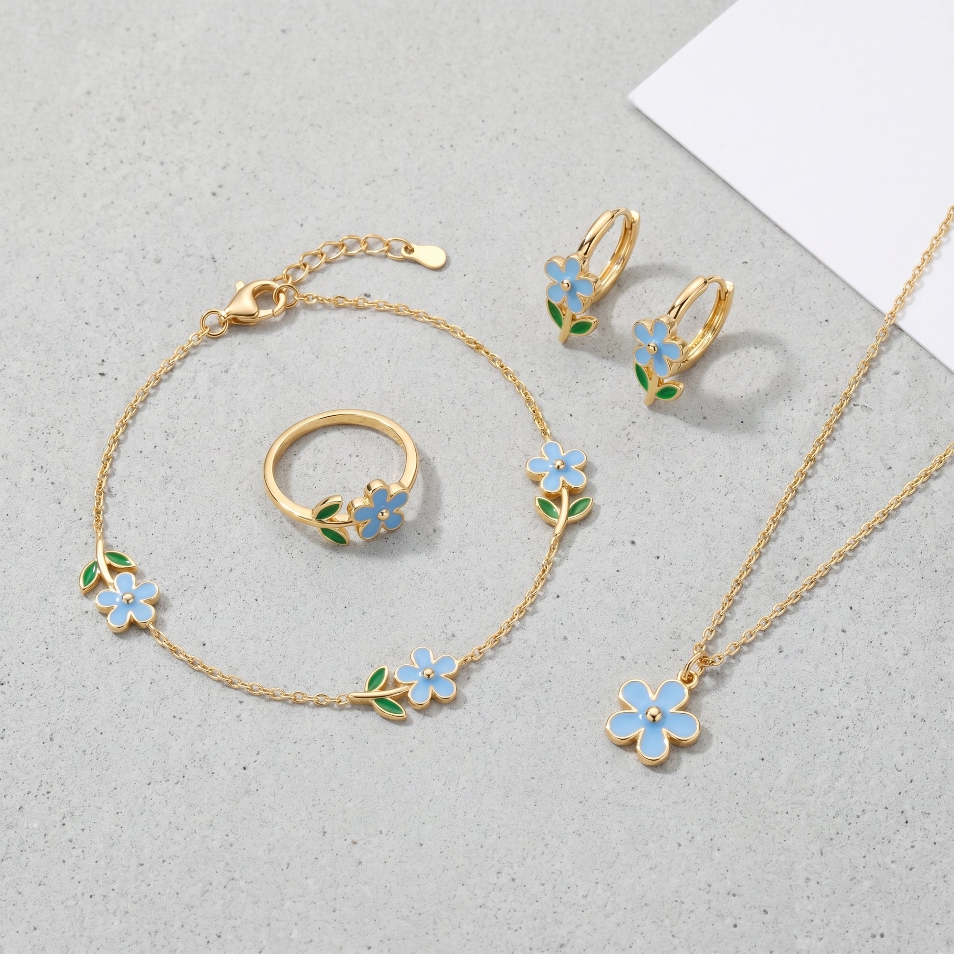 Bracciale Cerchio Fiore Oro 18K — 07-stack-styled