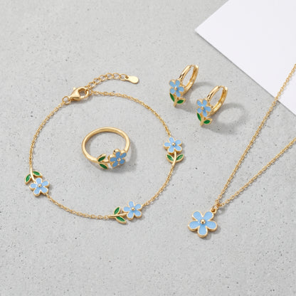 Bracciale Cerchio Fiore Oro 18K — 07-stack-styled