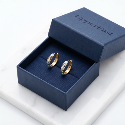 Orecchini Cerchio Fiore Oro 18K — 08-packaging