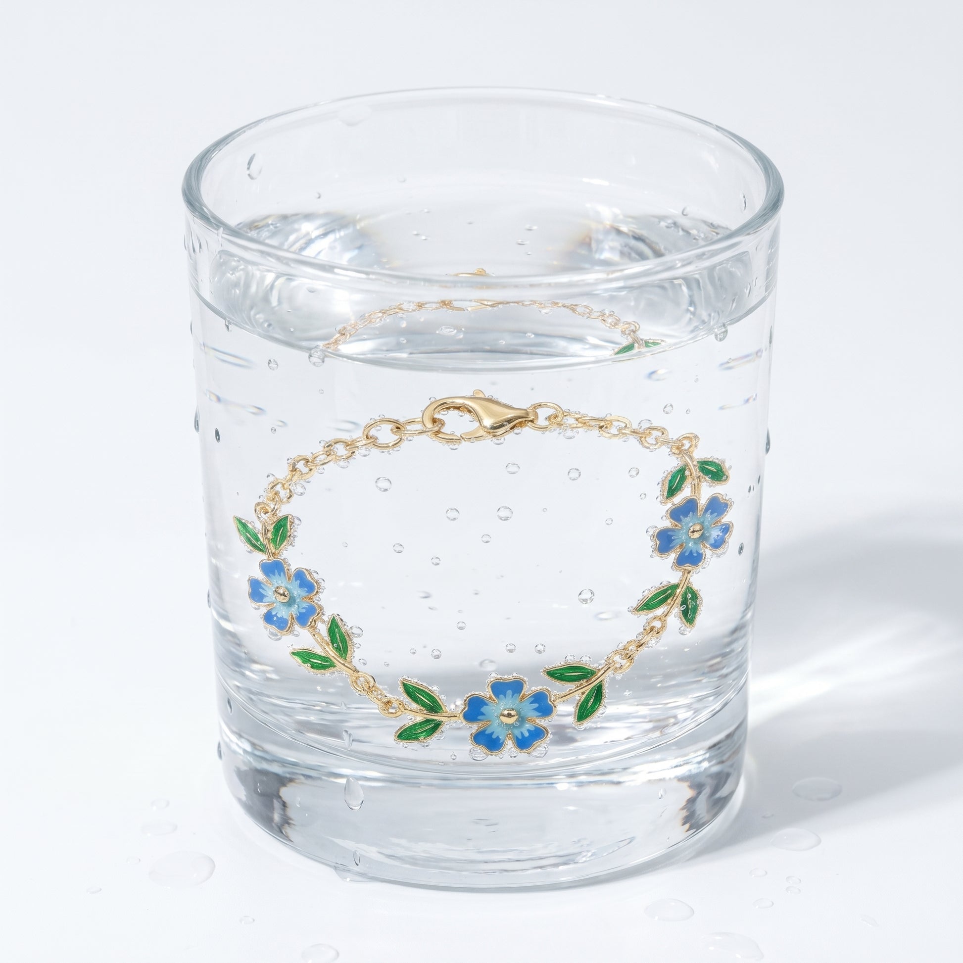 Bracciale Cerchio Fiore Oro 18K — 09-stress-proof