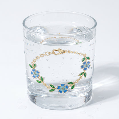 Bracciale Cerchio Fiore Oro 18K — 09-stress-proof