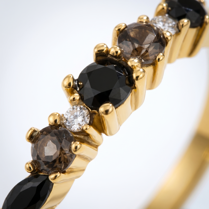 Anello Eternity Ossidiana Oro 18K — 05-detail-macro