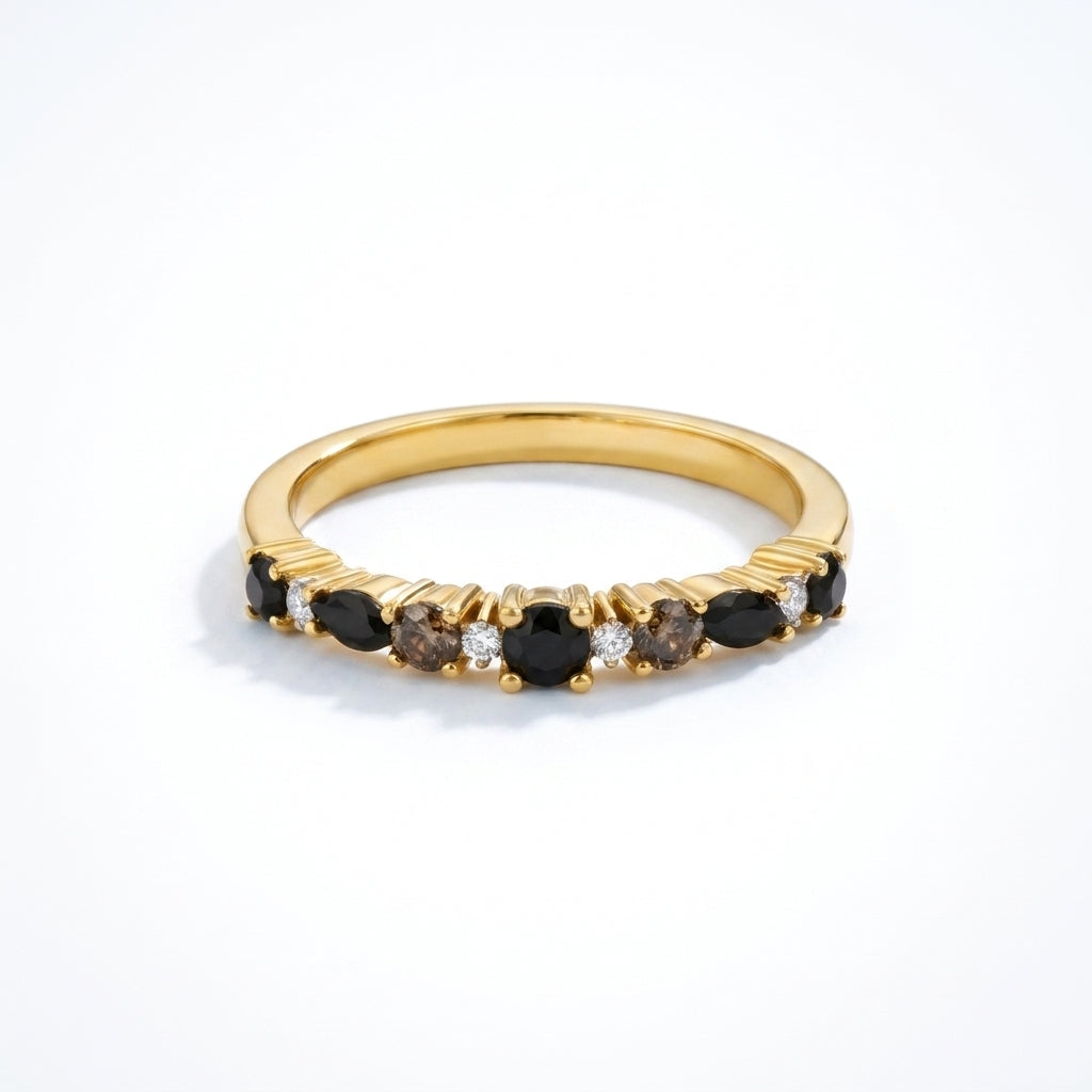 Anello Eternity Ossidiana Oro 18K — 06-multi-angle-topdown