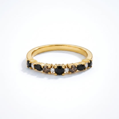 Anello Eternity Ossidiana Oro 18K — 06-multi-angle-topdown