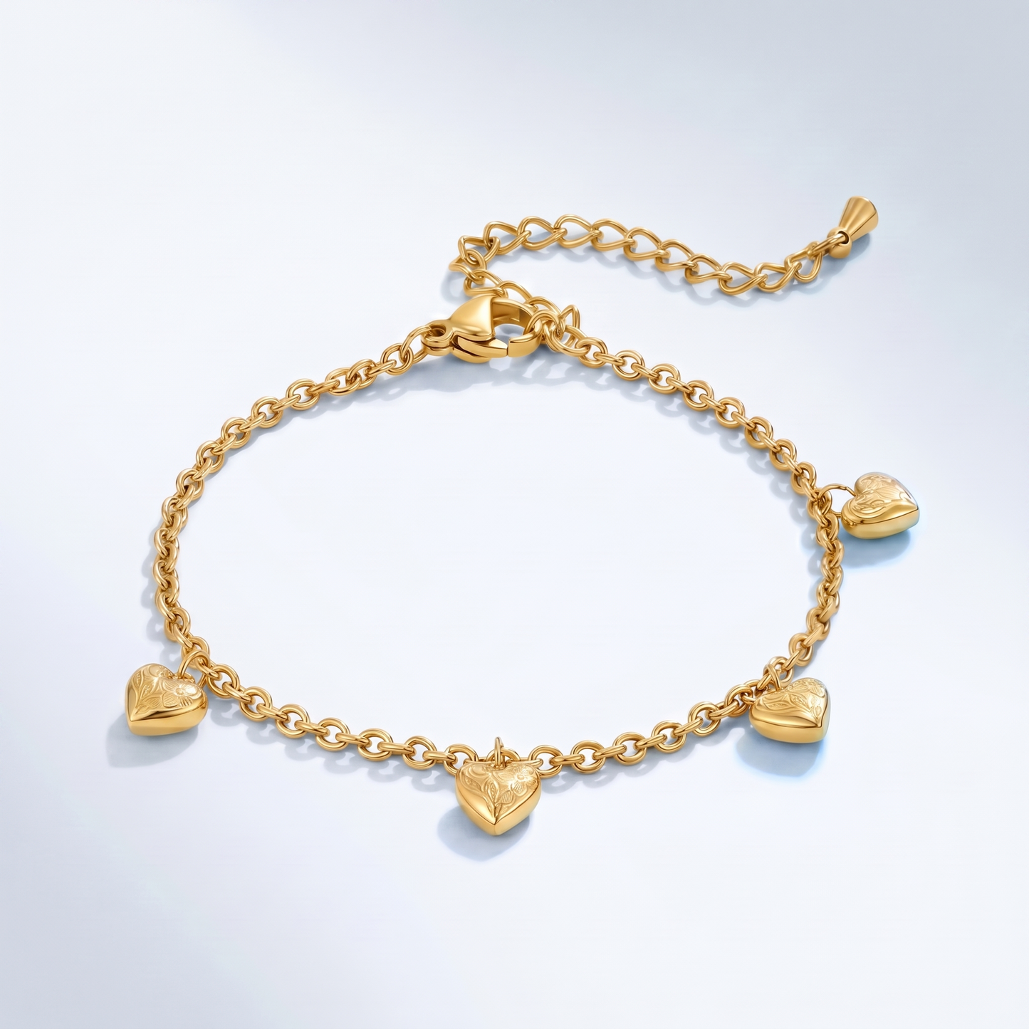 Bracciale Charm Cuore Oro 18K — 06-multi-angle-topdown