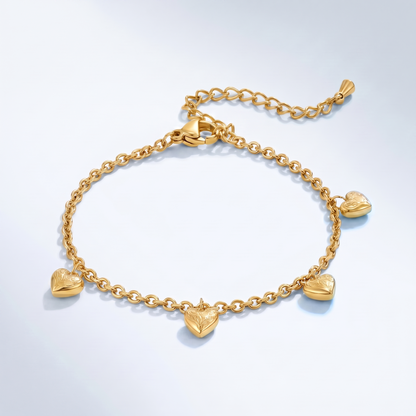 Bracciale Charm Cuore Oro 18K — 06-multi-angle-topdown