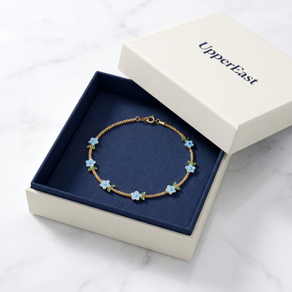 Bracciale Tennis Cerchio Fiore Oro 18K — 08-packaging