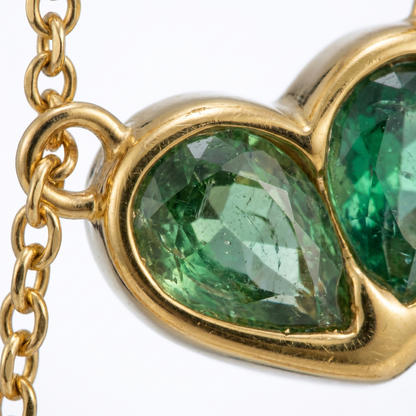 Collana Cuore Cristallo Oro 18K — 05-detail-macro