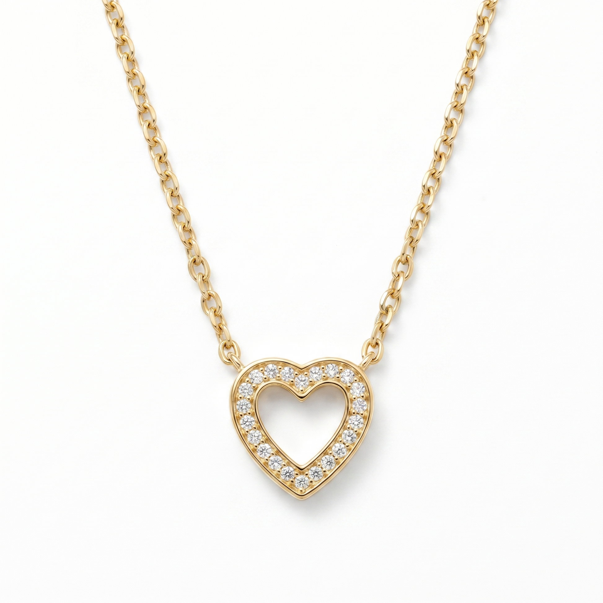 Collana Cuore Cristallo Oro 18K — 06-multi-angle-topdown