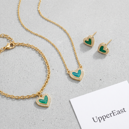 Collana Cuore Cristallo Oro 18K — 07-stack-styled