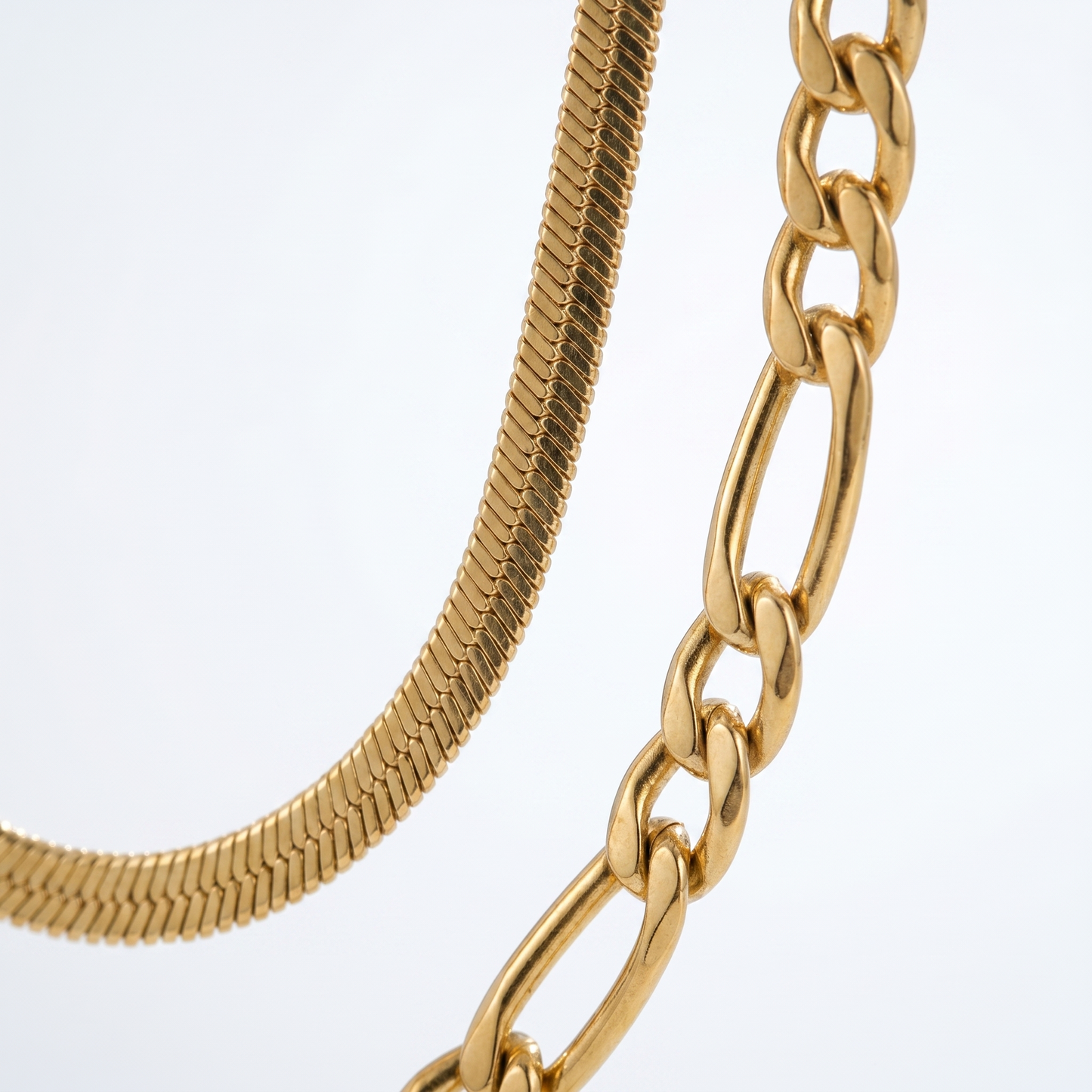 Collana Figaro Layered Oro 18K — 05-detail-macro