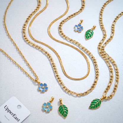 Collana Figaro Layered Oro 18K — 07-stack-styled