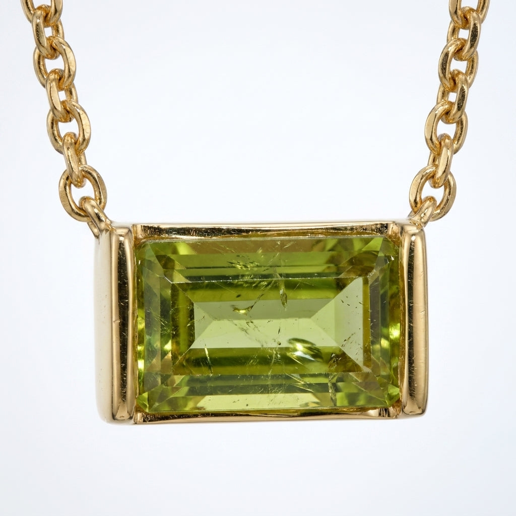 Collana Pendente Peridoto Oro 18K — 05-detail-macro