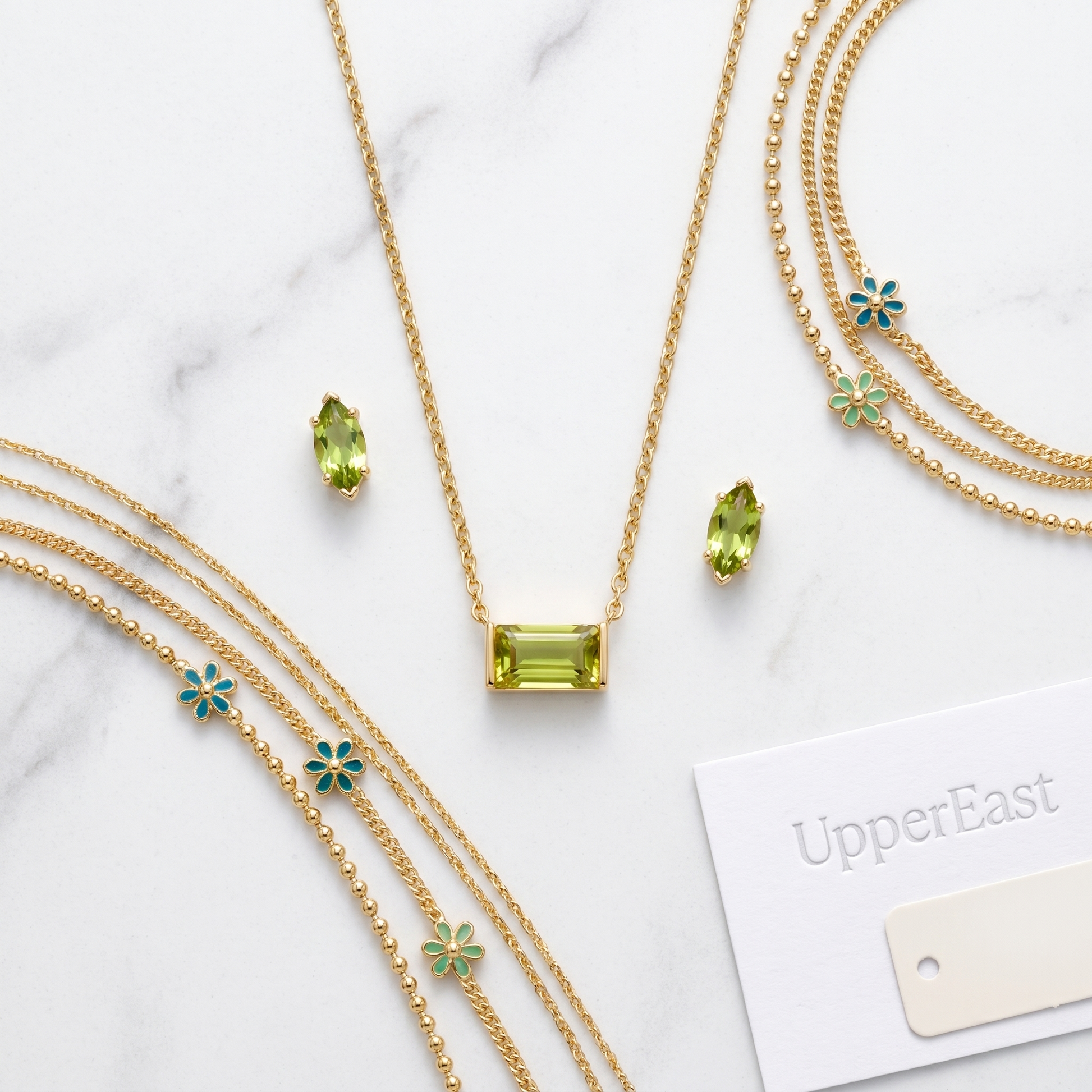 Collana Pendente Peridoto Oro 18K — 07-stack-styled