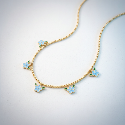 Collana Tennis Cerchio Fiore Oro 18K — 01-master-hero