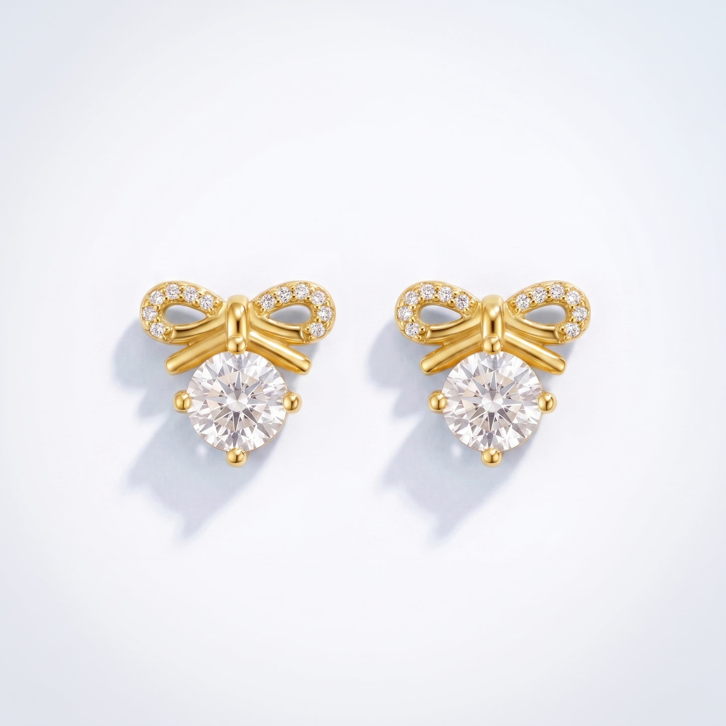 Orecchini Fiocco Cristallo Oro 18K — 06-multi-angle-topdown