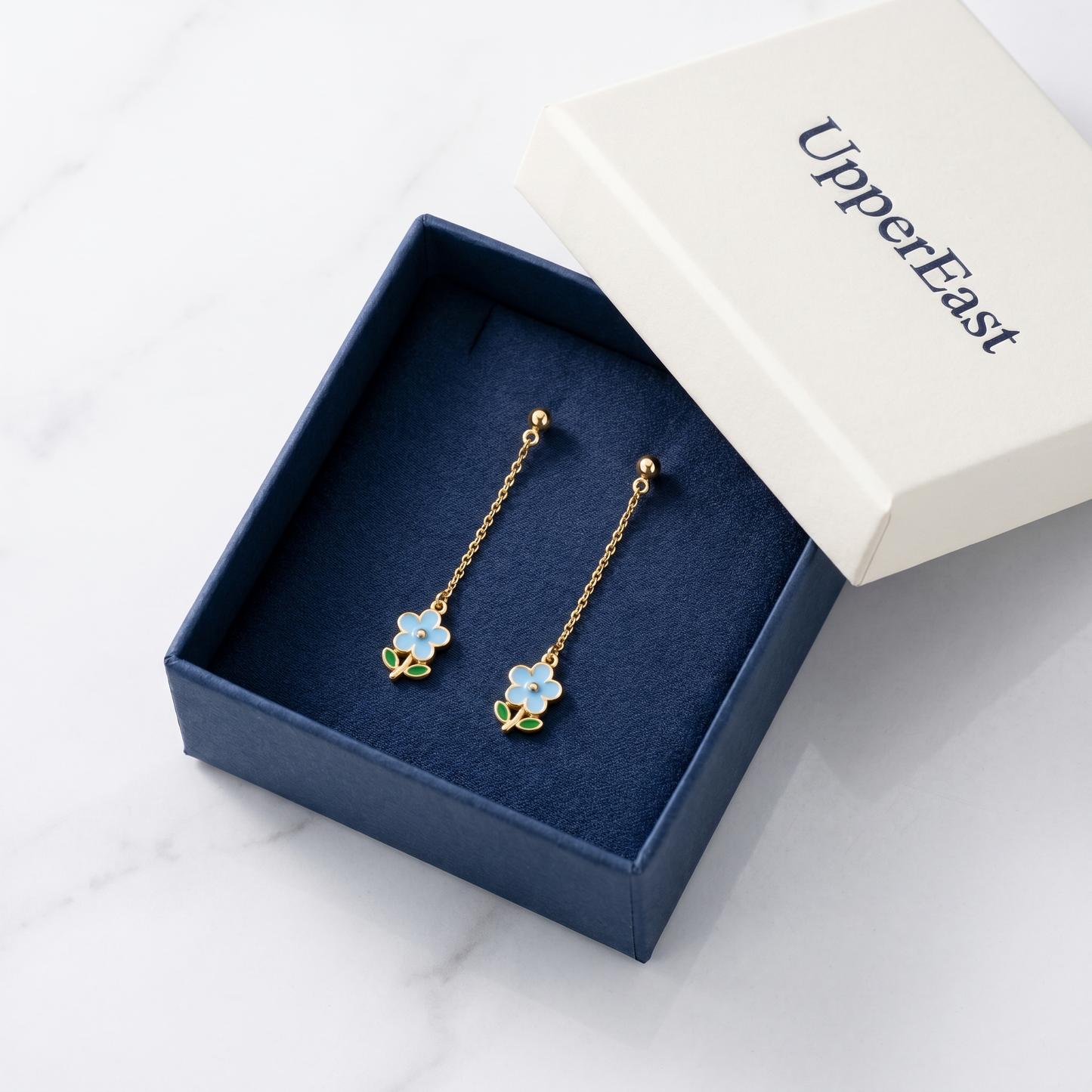 Orecchini Goccia Fiore Oro 18K — 08-packaging