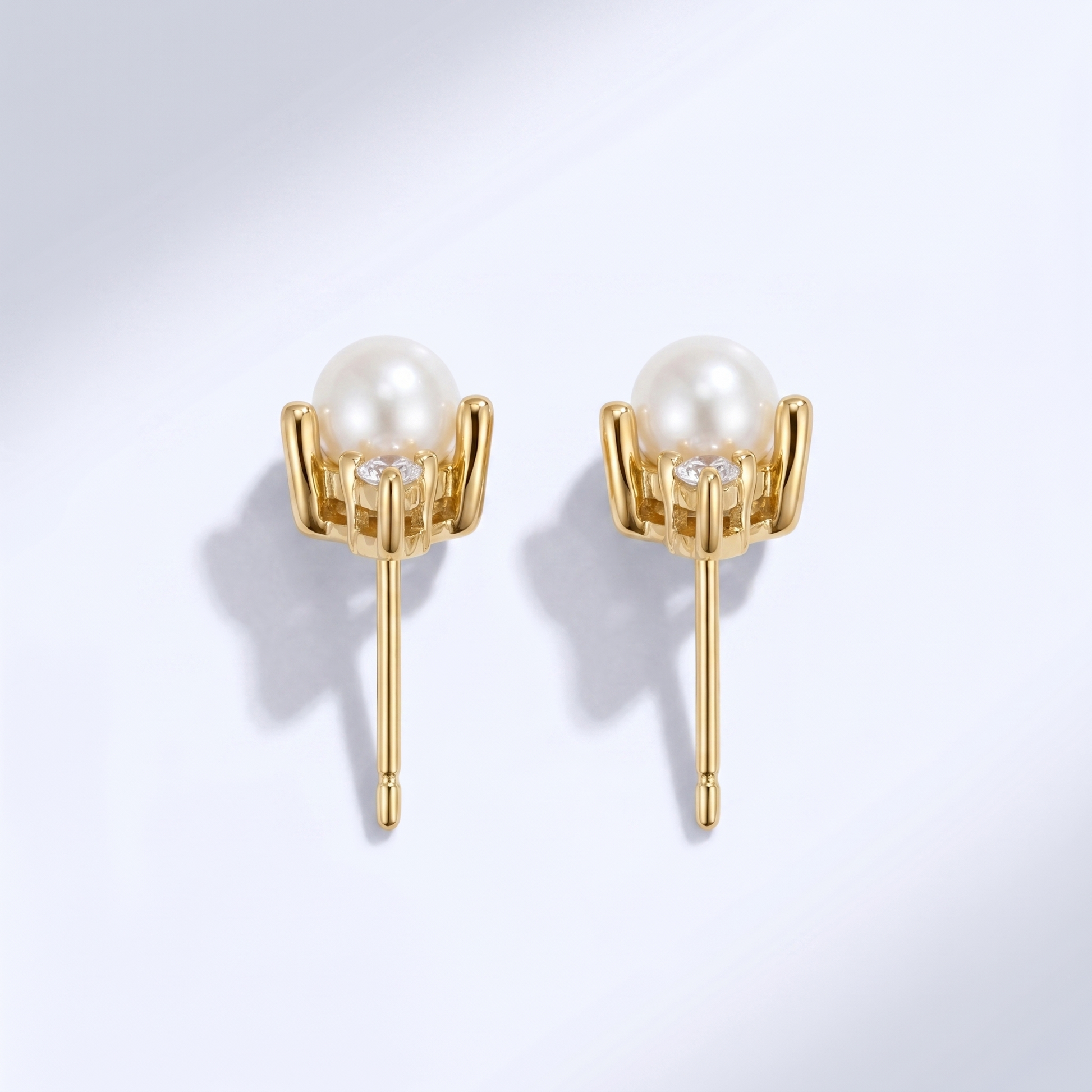 Orecchini Perla & Cristallo Oro 18K — 06-multi-angle-topdown