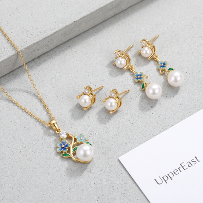 Orecchini Perla & Cristallo Oro 18K — 07-stack-styled